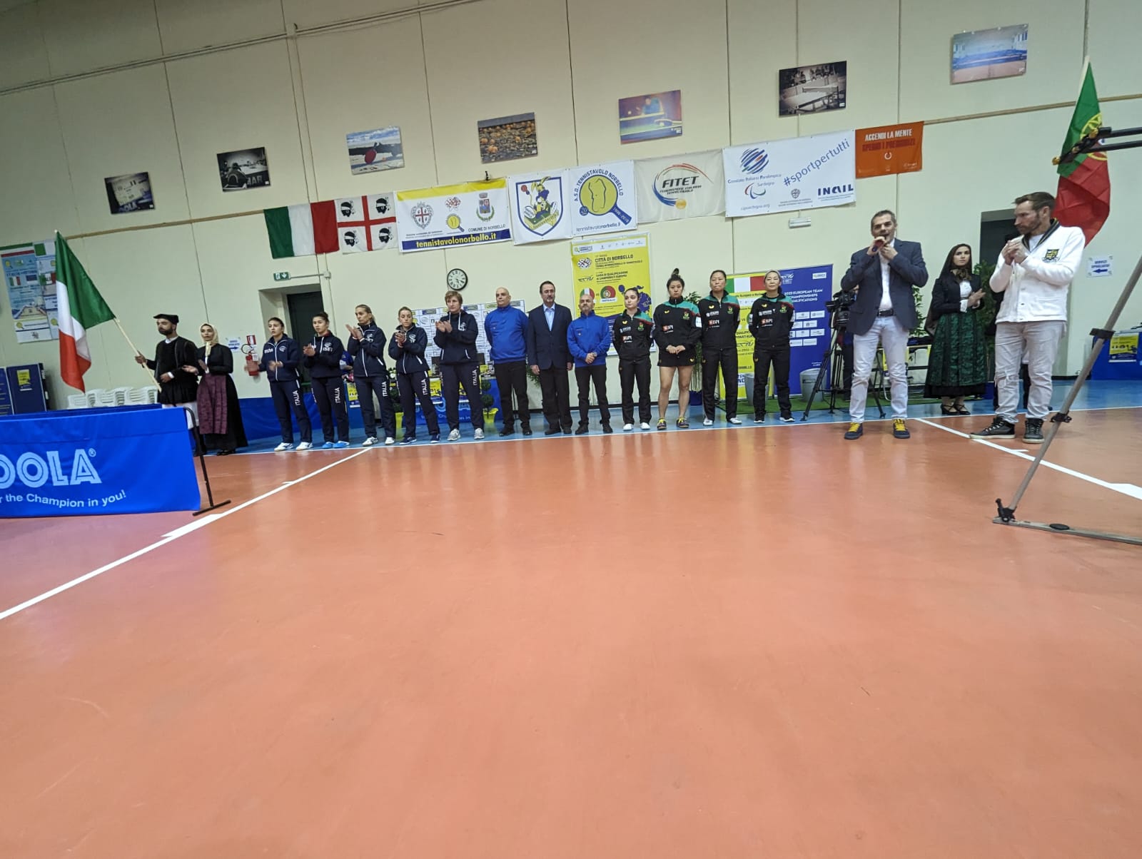 Italia contro Portogallo a Norbello presentazione