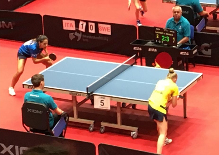 Jamila Laurenti contro la Svezia ai Campionati Europei Giovanili 2019