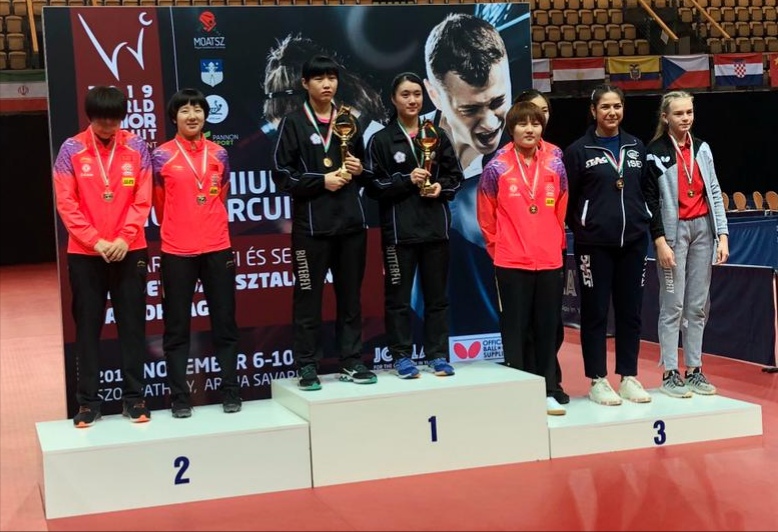 Jamila Laurenti sul podio nel doppio juniores allOpen dUngheria 2019