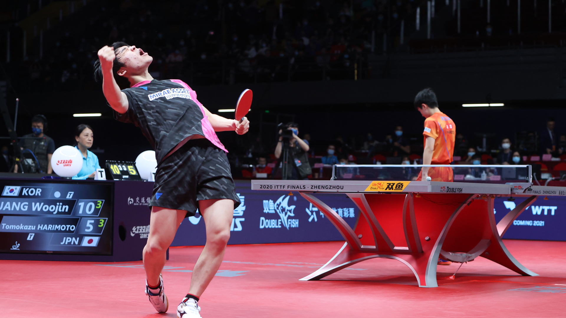 Jang Woojin batte Tomokazu Harimoto negli ottavi delle ITTF Finals 2020