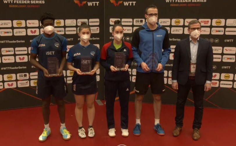 John Michael Oyebode e Gaia Monfardini podio al WTT Fedeer Dusseldorf II 2022