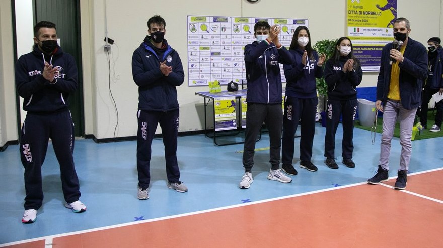 La Nazionale italiana al Trofeo Città di Norbello durante la premiazione Nonsolofoto Cagliari