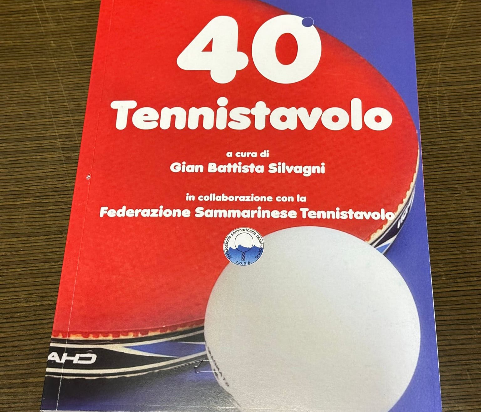 Libro 40 anni di tennistavolo a San Marino