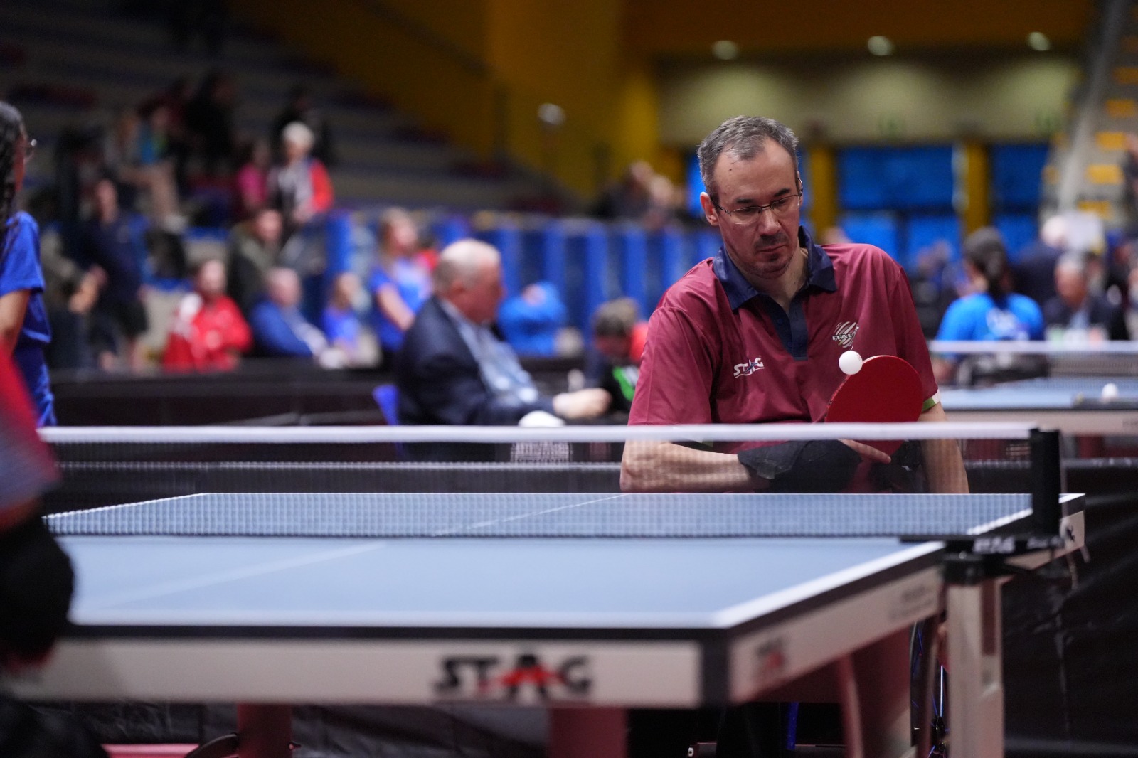 Lignano Master Open 2024 Andrea Borgato in azione di rovescio
