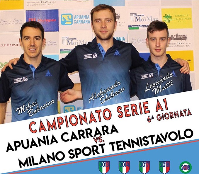 Locandina Apuania Carrara contro Milano Sport 2020 2021 