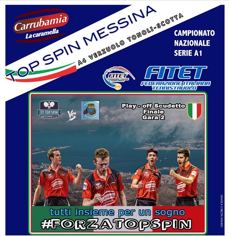 Locandina Top Spin A4 Verzuolo finale 2018 2019