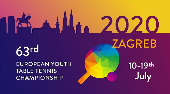 Logo Campionati Europei Giovanili di Zagabria 2020 copia