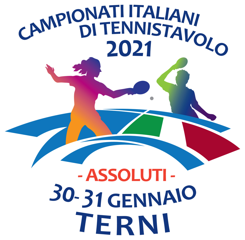 Logo Campionati Italiani Assoluti di Terni 2021 bianco
