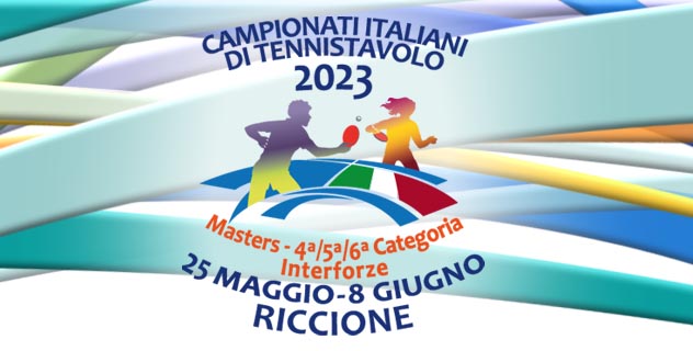Logo Campionati Italiani Masters di categoria e Interforze a Riccione 2023