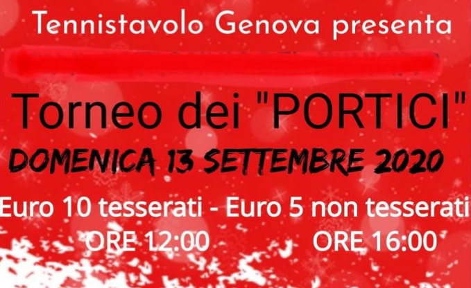 Logo Torneo dei Portici Genova 2020