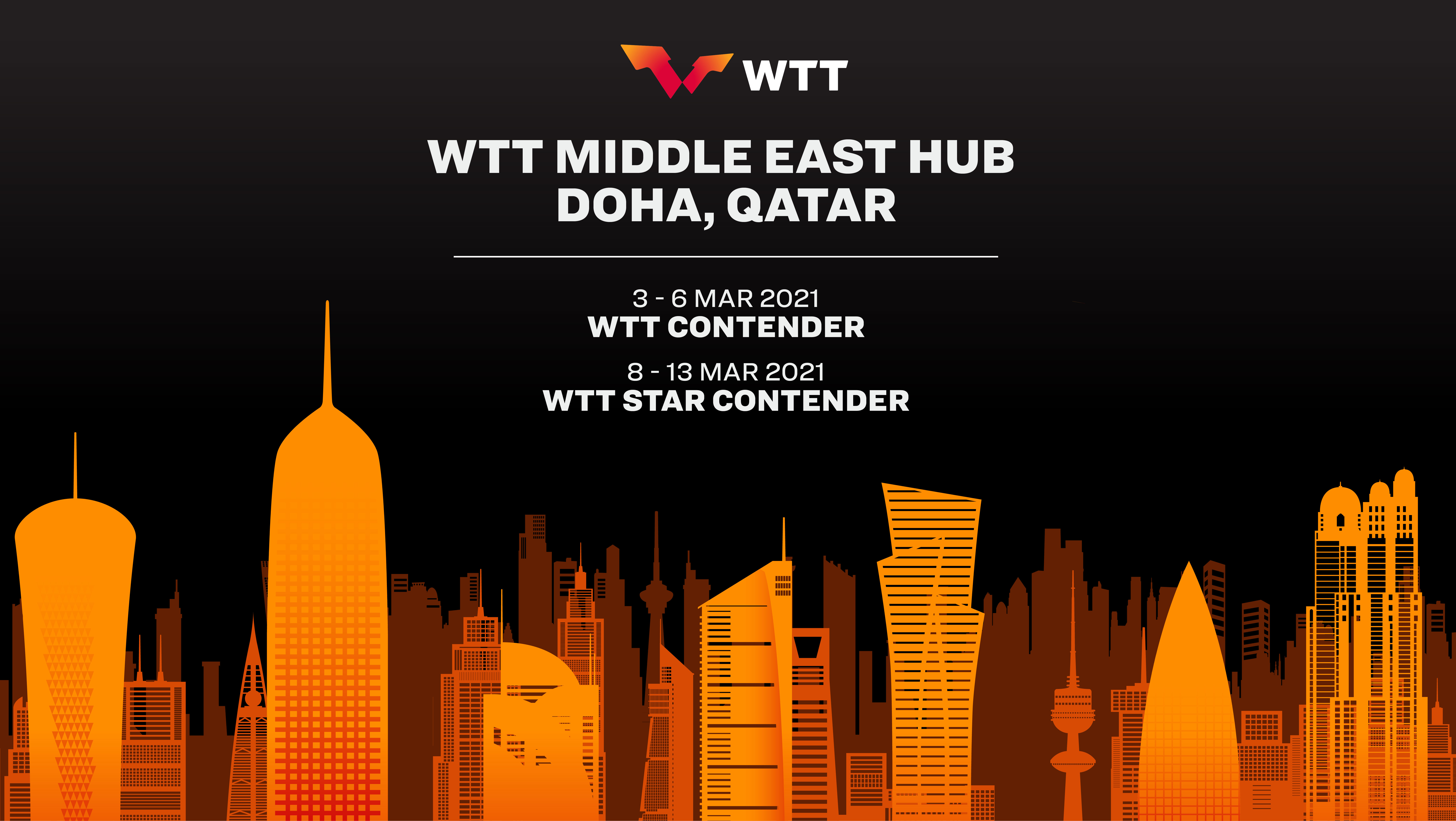 Logo WTT Middle East Hub a Doha 2021