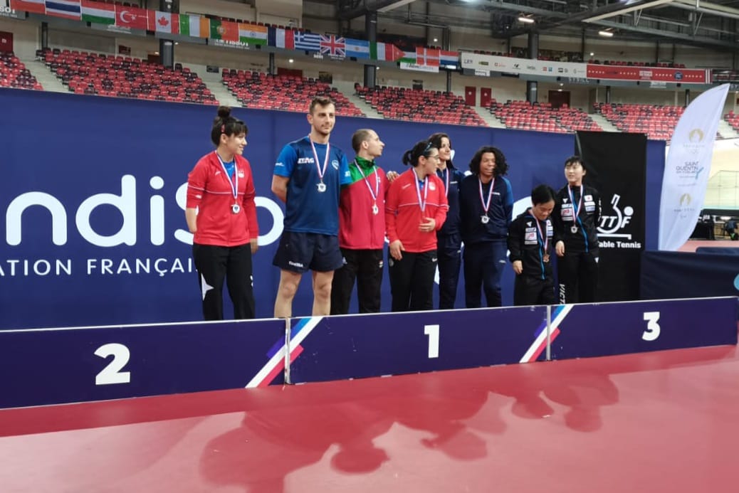 Lorenzo Cordua dargento nel doppio misto allITTF SQY French Para Open 2022