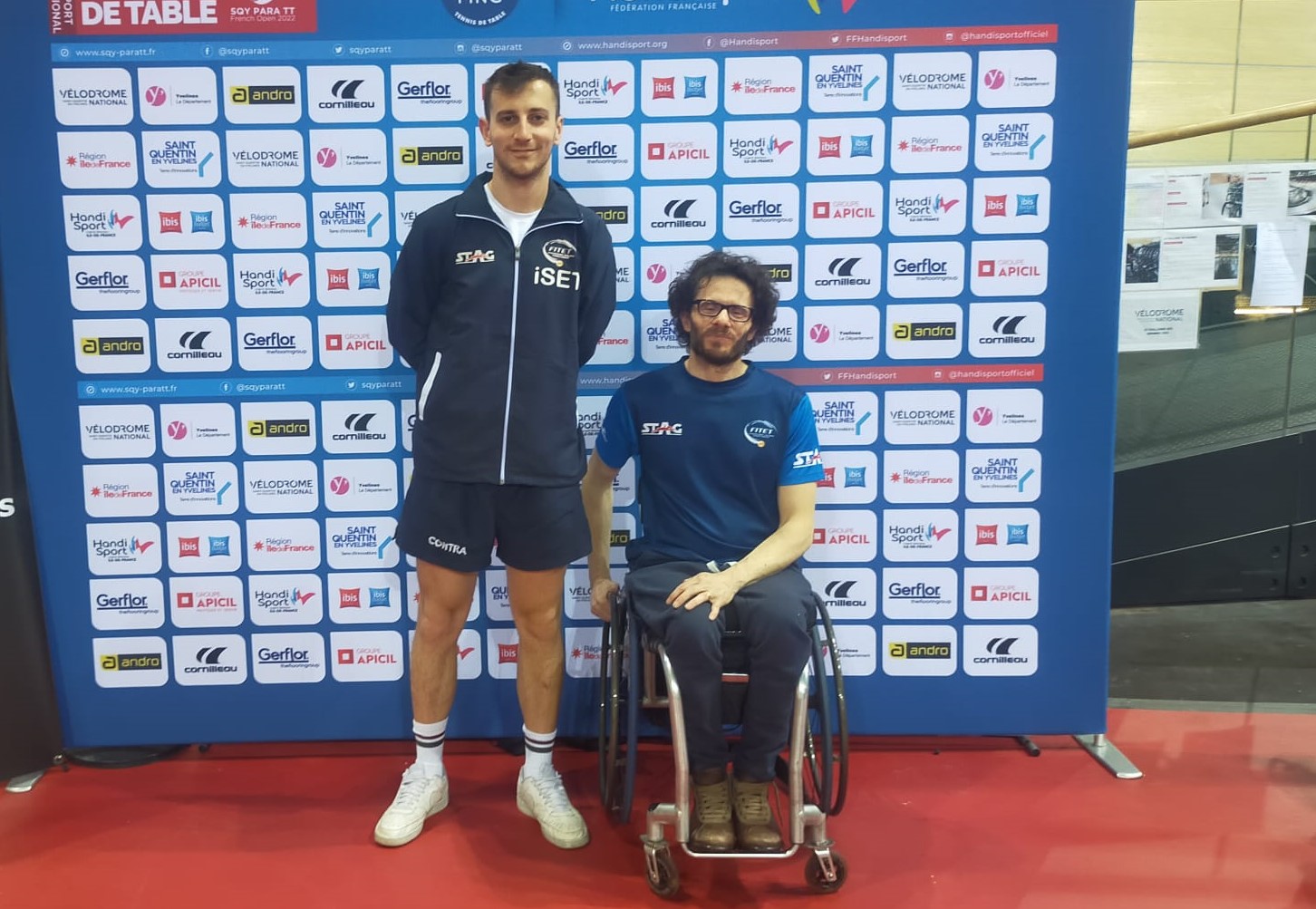 Lorenzo Cordua e Francesco Baggio allITTF SQY French Para Open 2022