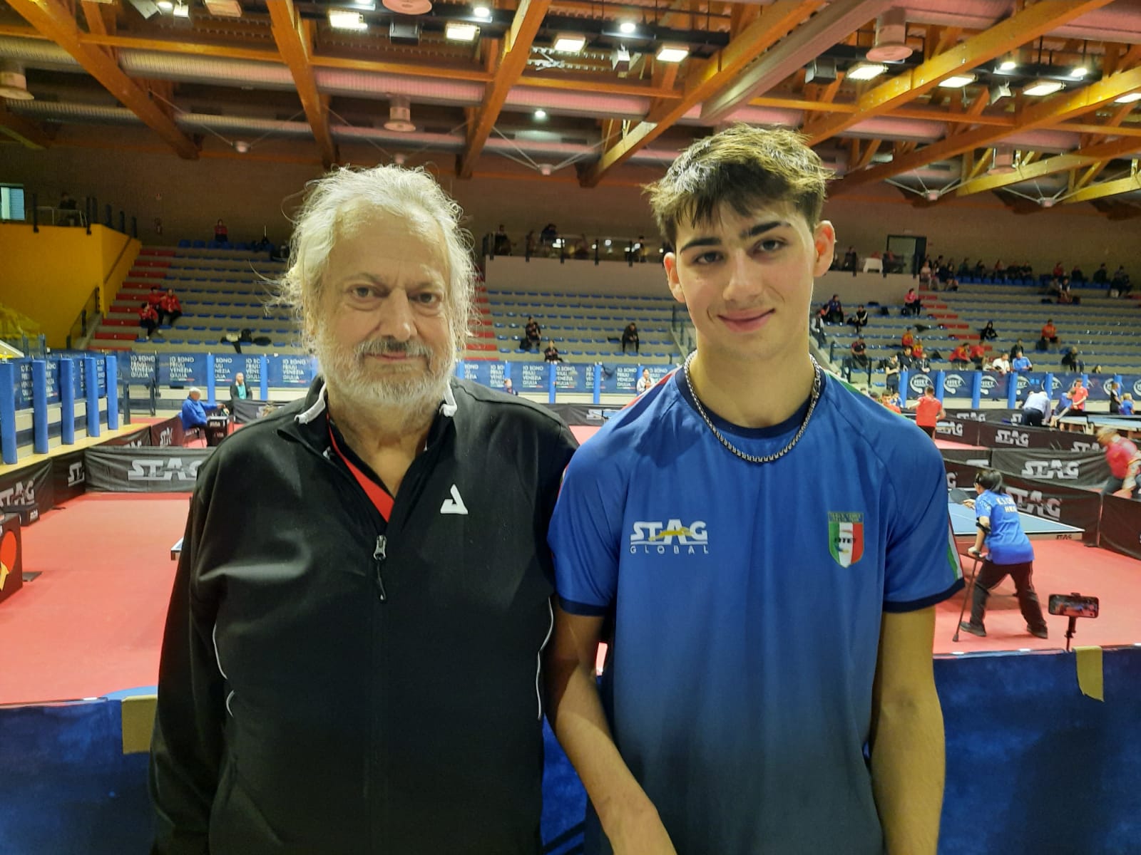 Ludovico Bini con Giovanni Palazzoli