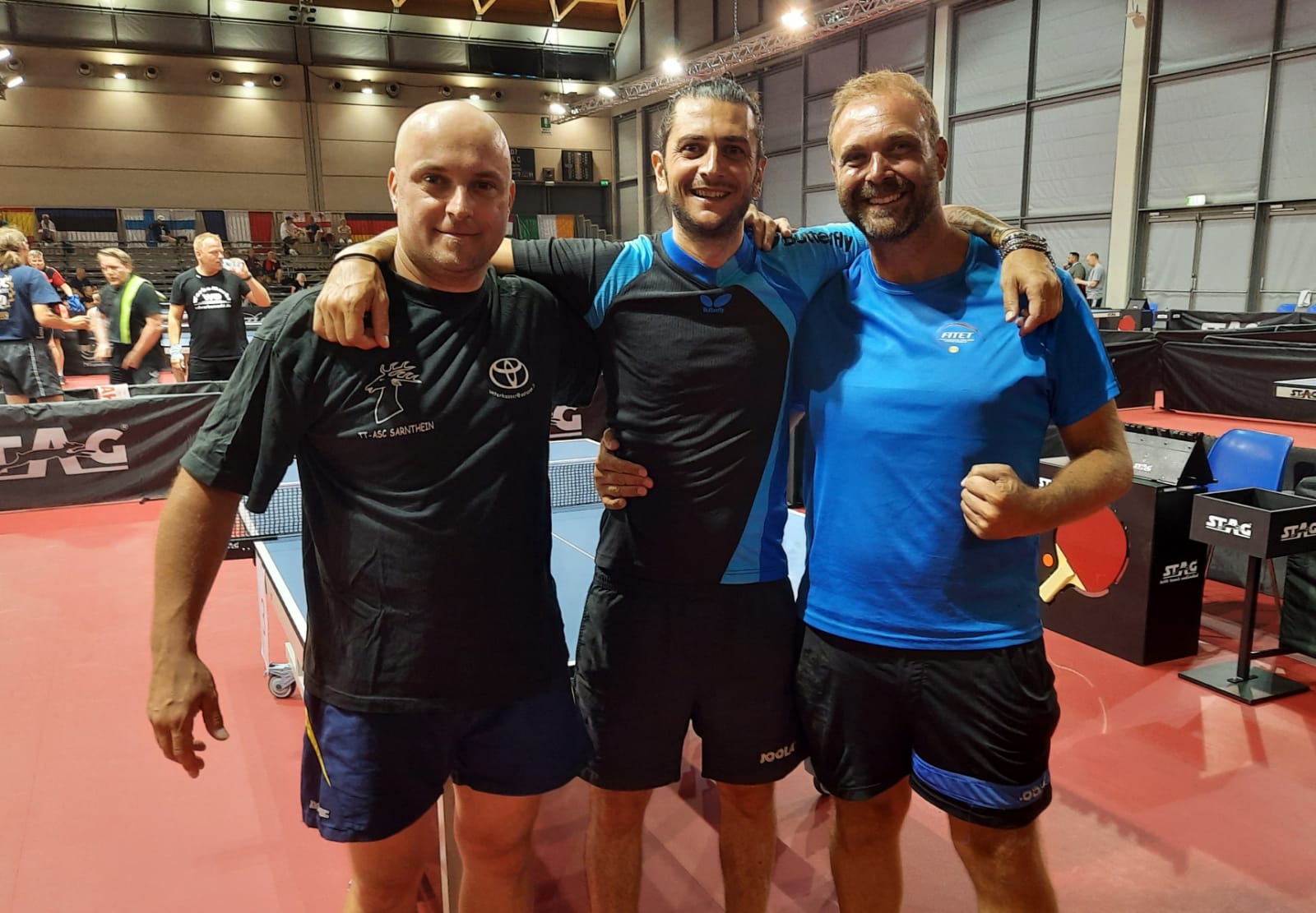 Martin Unterhauser Vincenzo Delli Carri e Patrick Corradini