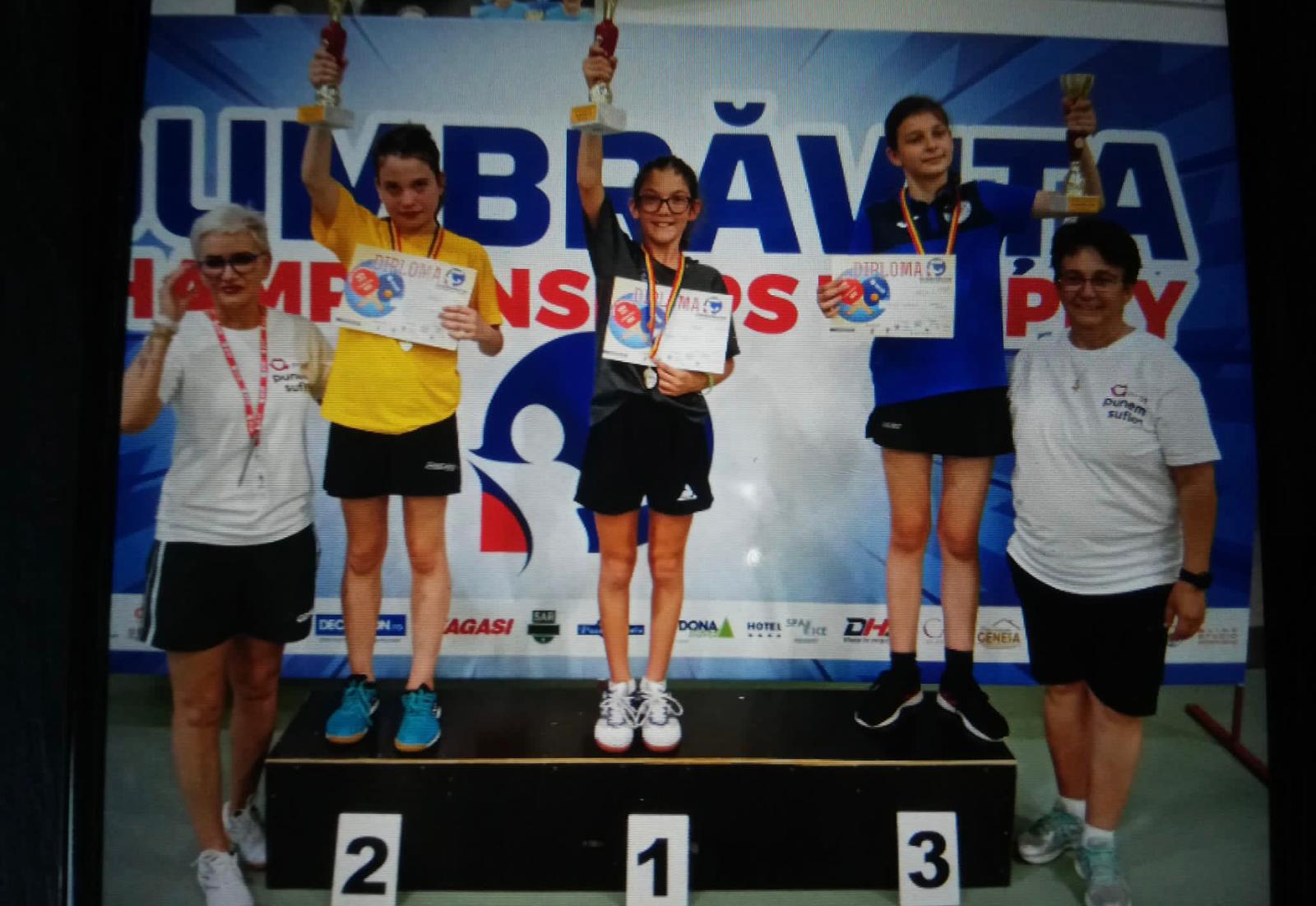 Matilde Buzzoni oro nel singolare Under 11 a Dumbravita 2022