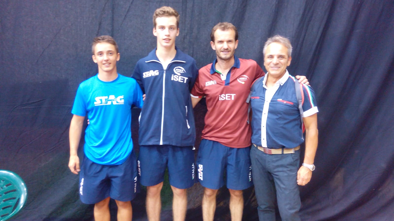 Matteo Mutti con Andrea Puppo Lorenzo Nannoni e Nicola Capurso