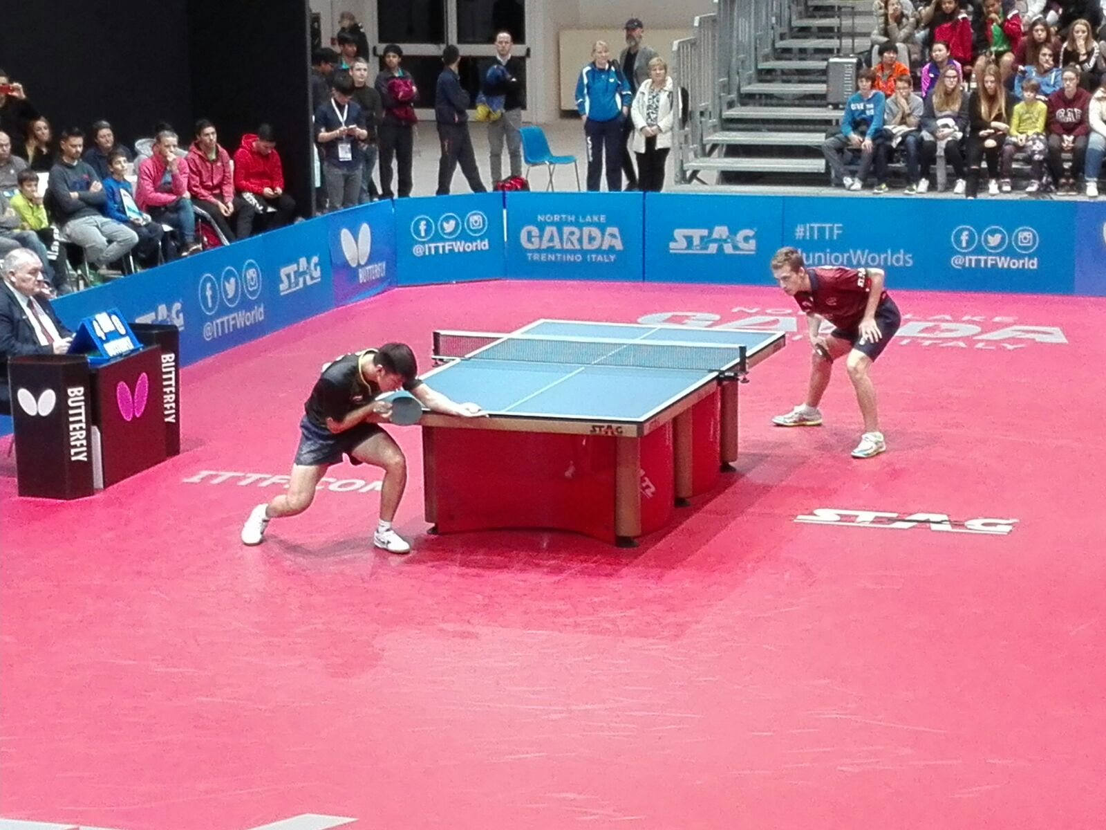 Matteo Mutti contro Xue Fei Mondiali di Riva del Garda