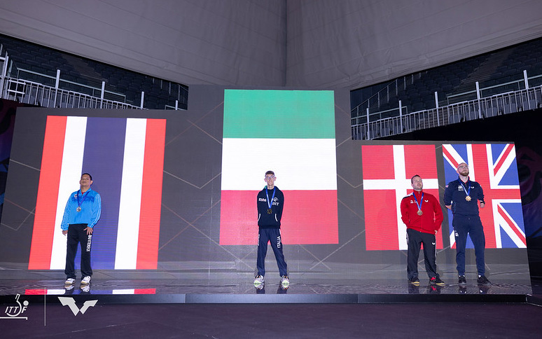 Matteo Parenzan campione del mondo 2022 di classe 6 il podio