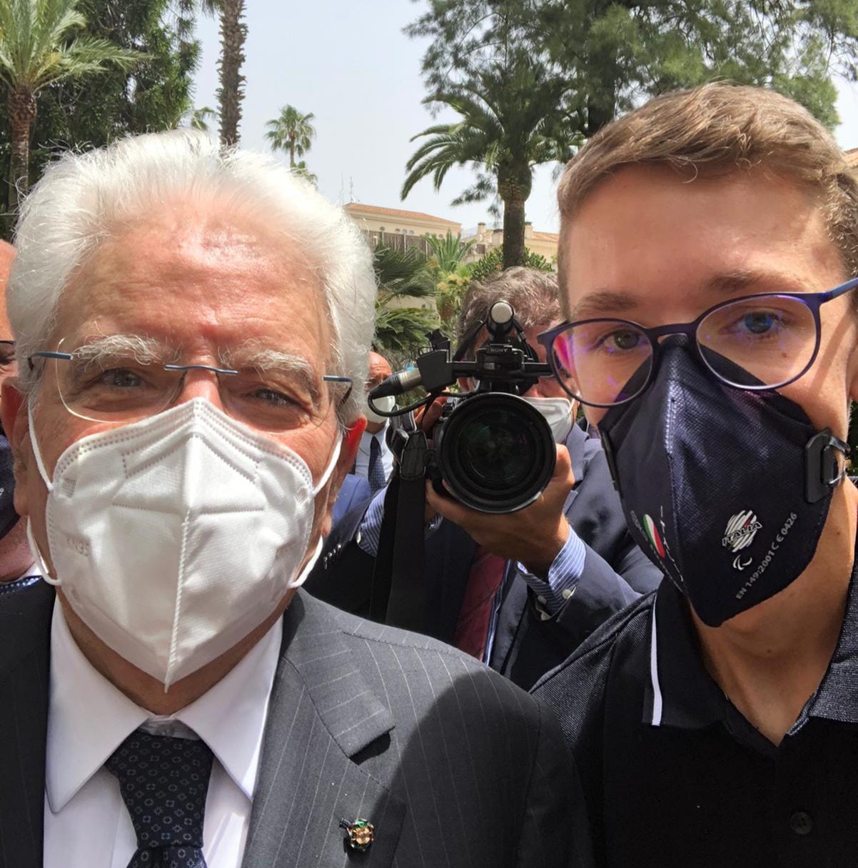 Matteo Parenzan e il presidente Sergio Mattarella