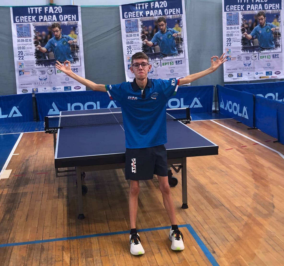 Matteo Parenzan vince in classe 6 il Greek Para Open 2022