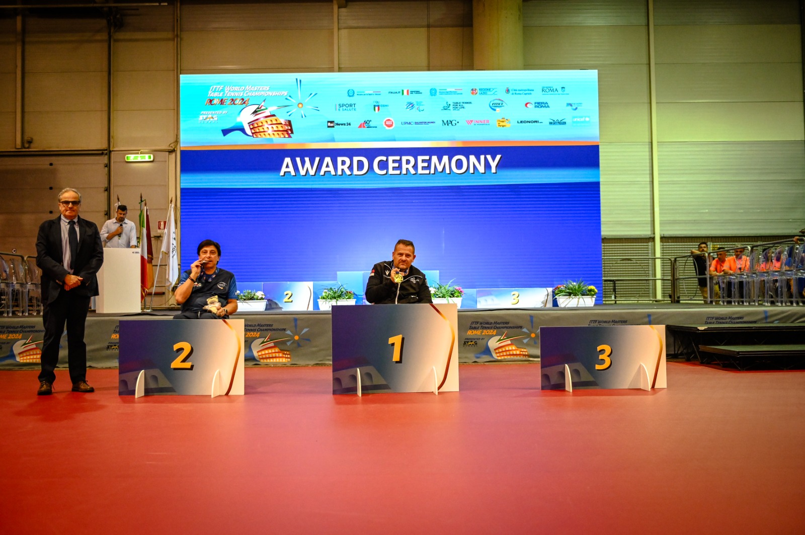 Mondiali Master di Roma podio del singolare di classe 2