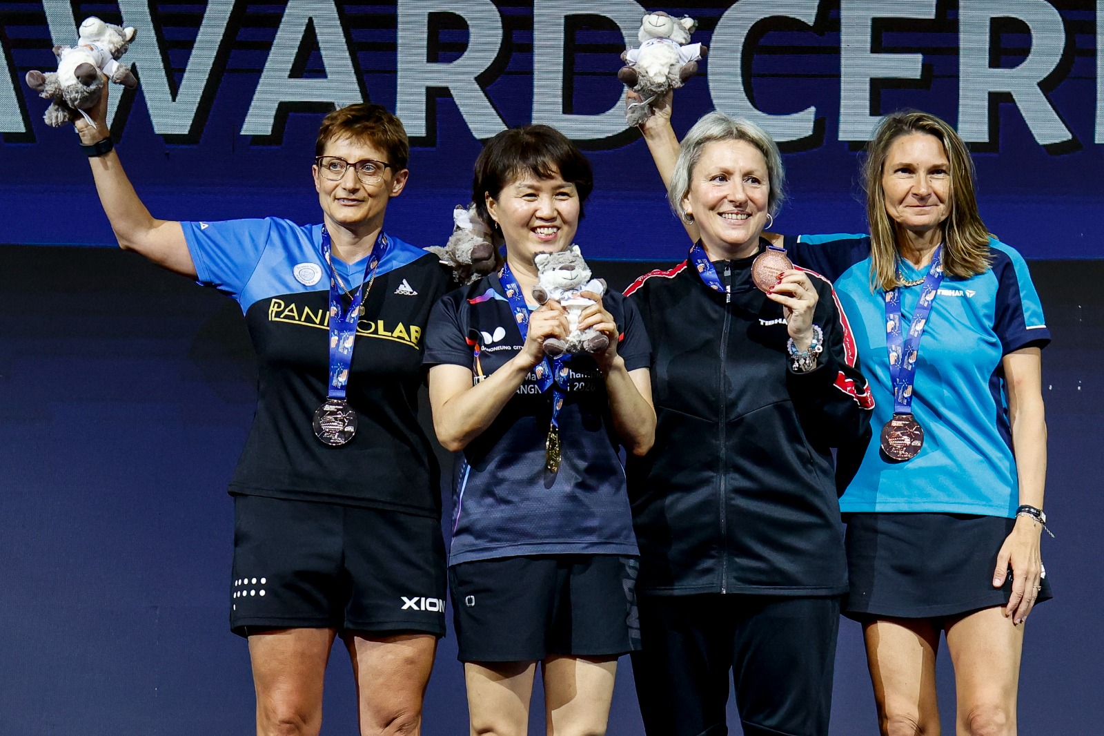 Mondiali Master di Roma podio del singolare femminile Over 50