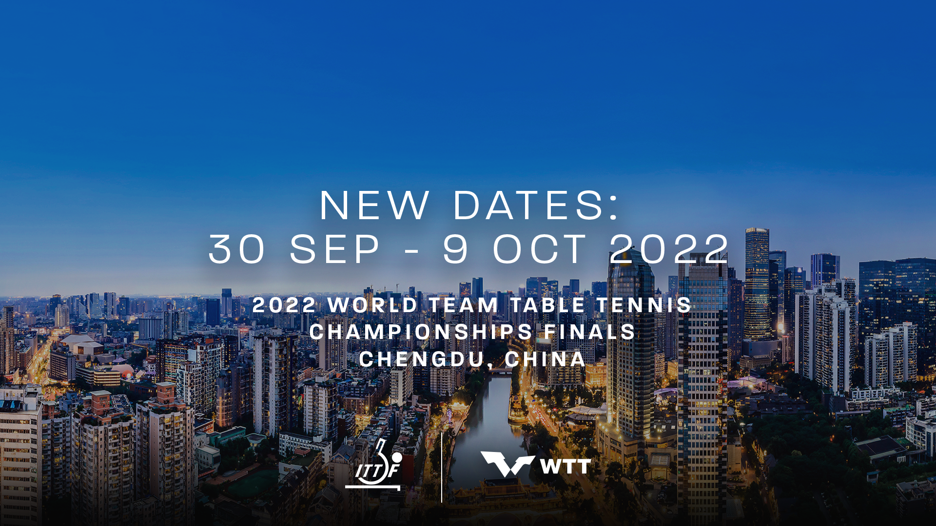 Mondiali a squadre di Chengdu rinviati al periodo dal 30 settembre al 9 ottobre 2022