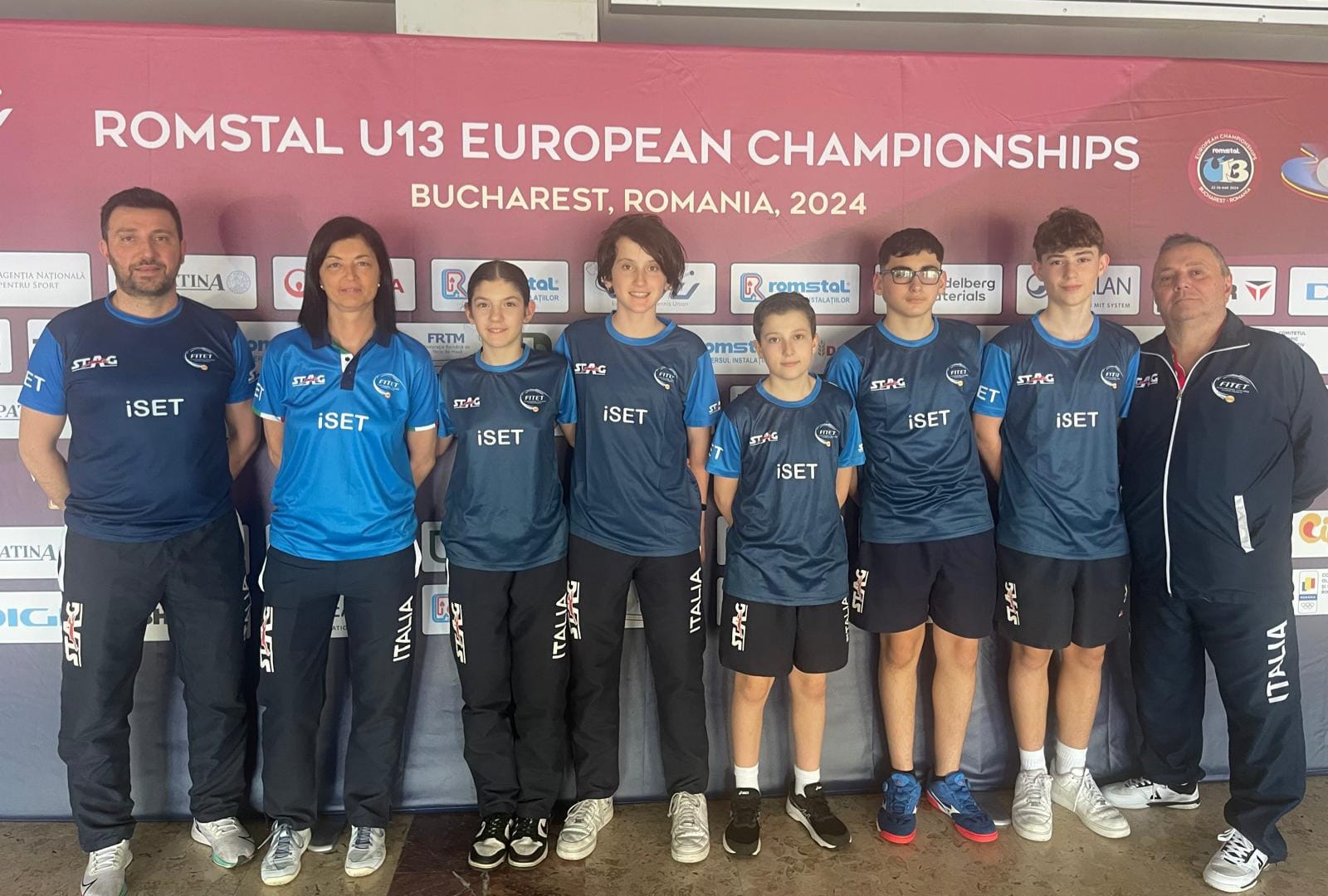Nazionale azzurra ai Campionati Europei Under 13 di Bucarest 2024