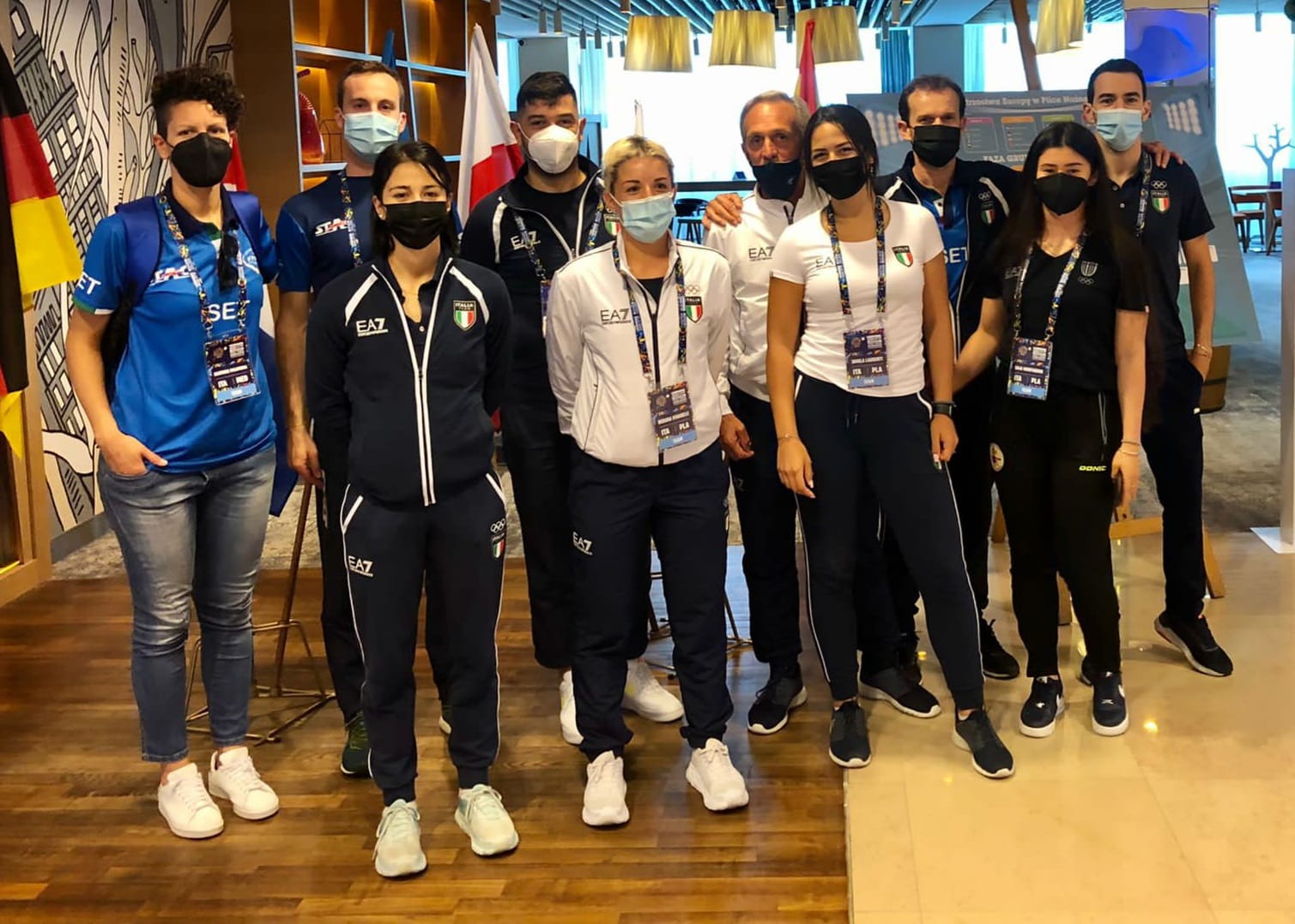 Nazionale azzurra ai Campionati Europei individuali di Varsavia 2021