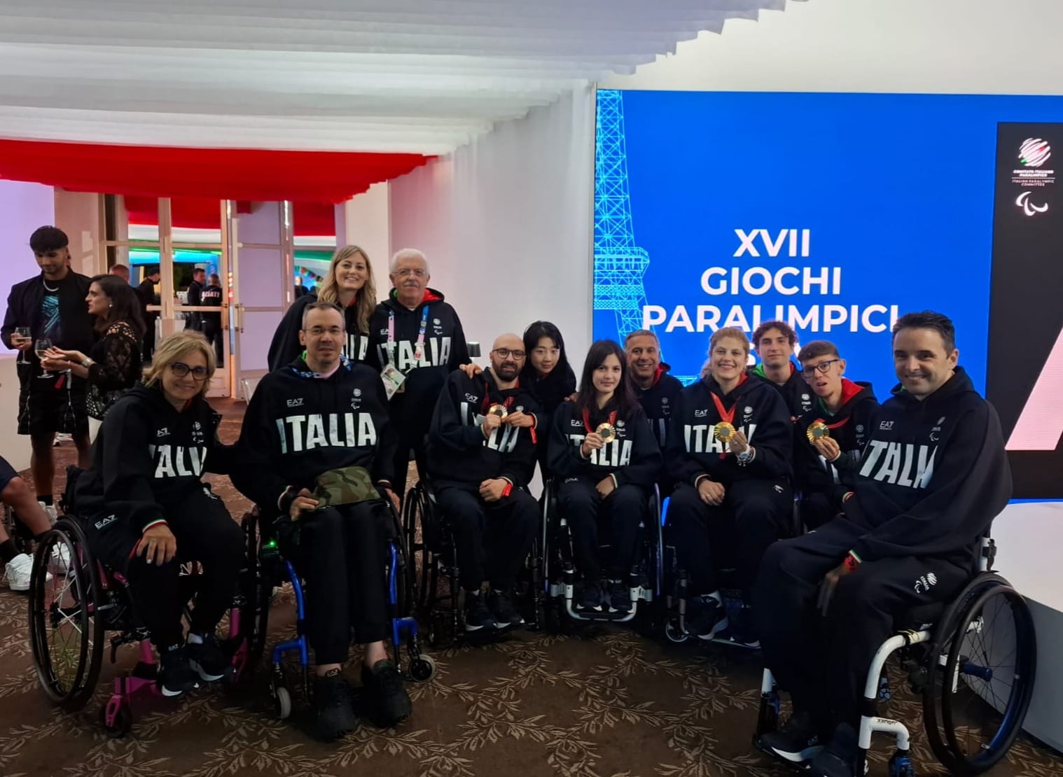 Nazionale azzurra paralimpica a Casa Italia