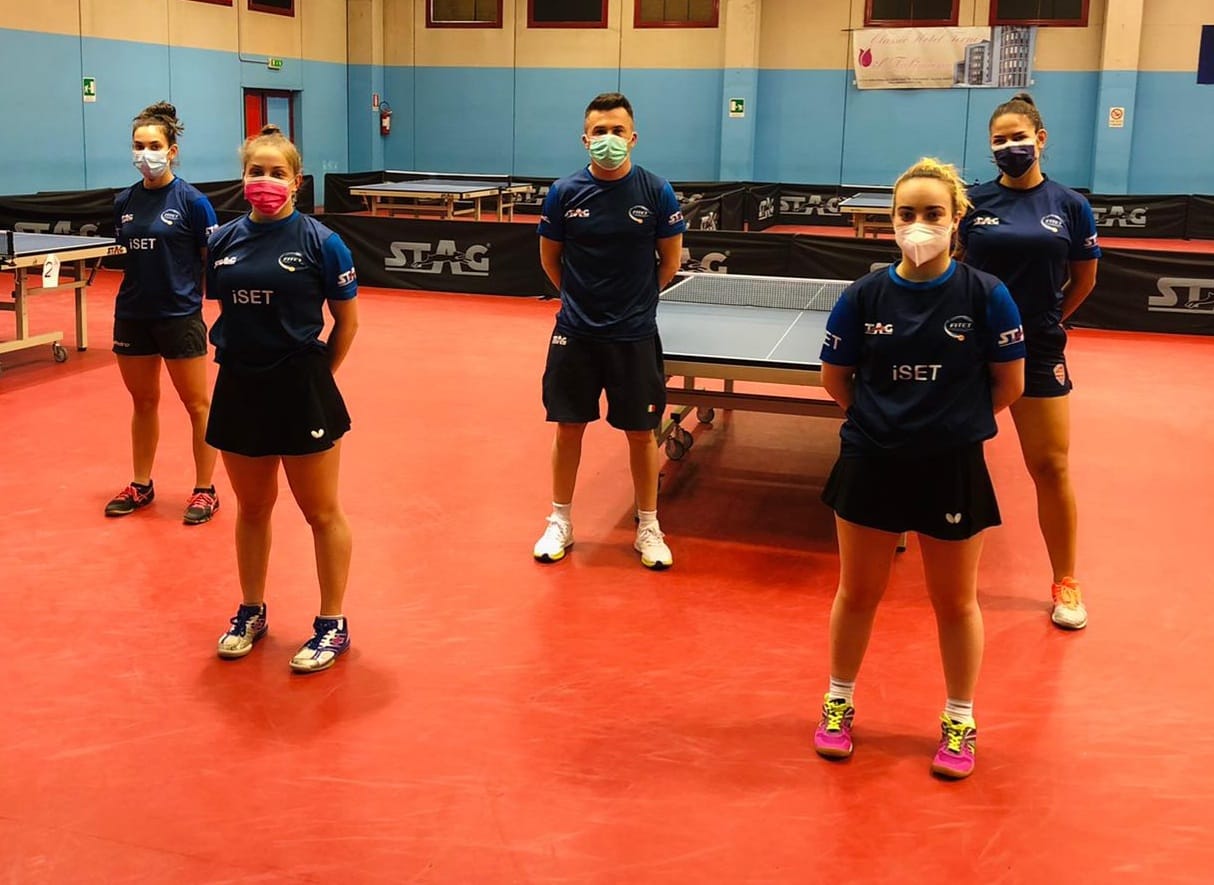Nazionale femminile al WTT Youth Contender di Havirov Repubblica Ceca giugno 2021