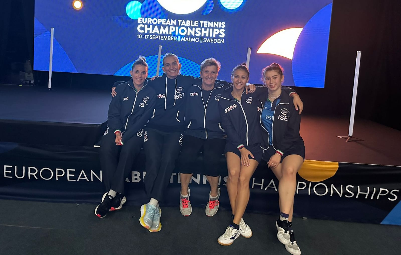 Nazionale femminile al termine dei Campionati Europei a squadre 2023