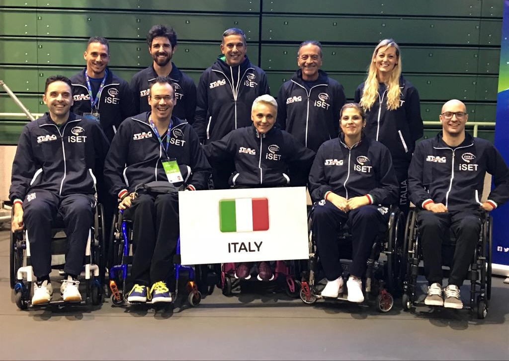 Nazionale italiana paralimpica ai cerimonia inaugurale Mondiali di Celje 2018