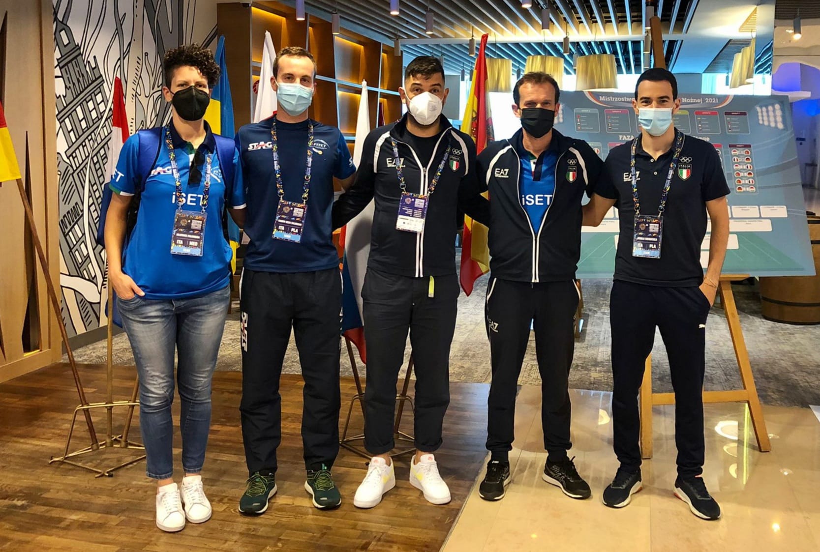 Nazionale maschile ai Campionati Europei individuali di Varsavia 2021