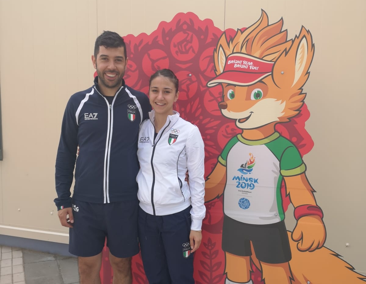 Niagol Stoyanov e Giorgia Piccolin agli European Games 2019