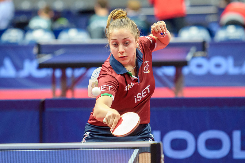 Nicole Arlia Campionati Europei Giovanili 2022 rovescio