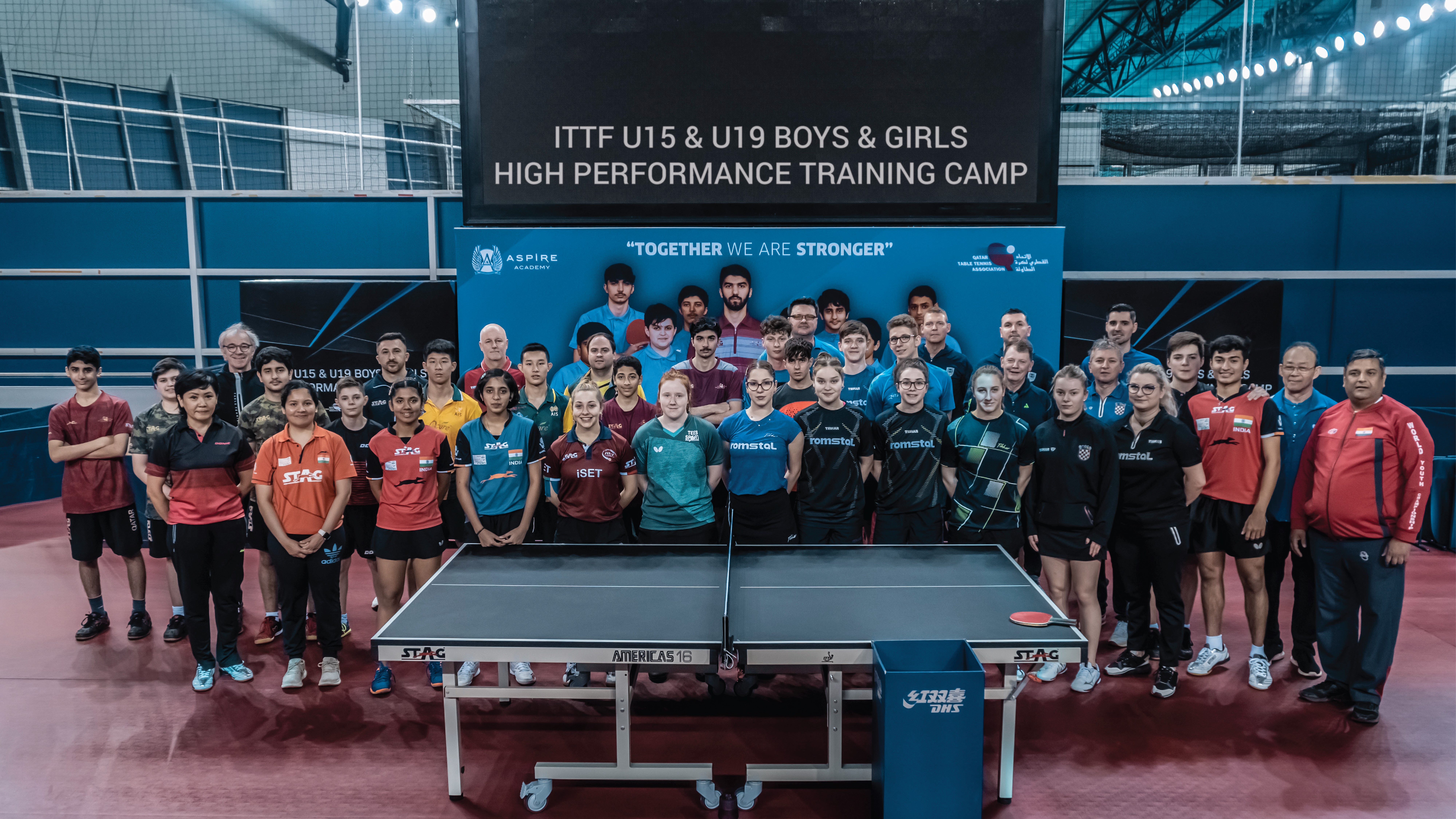 Nicole Arlia allo stage ITTF di Doha Qatar 1 8 marzo 2022