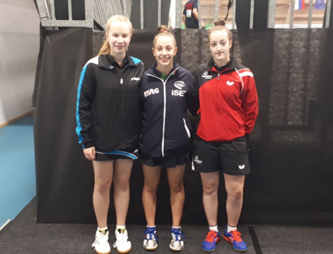 Nicole Arlia con la finlandese Ramona Maarit Betz e la romena Patricia Ianau allOpen di Slovenia 2019