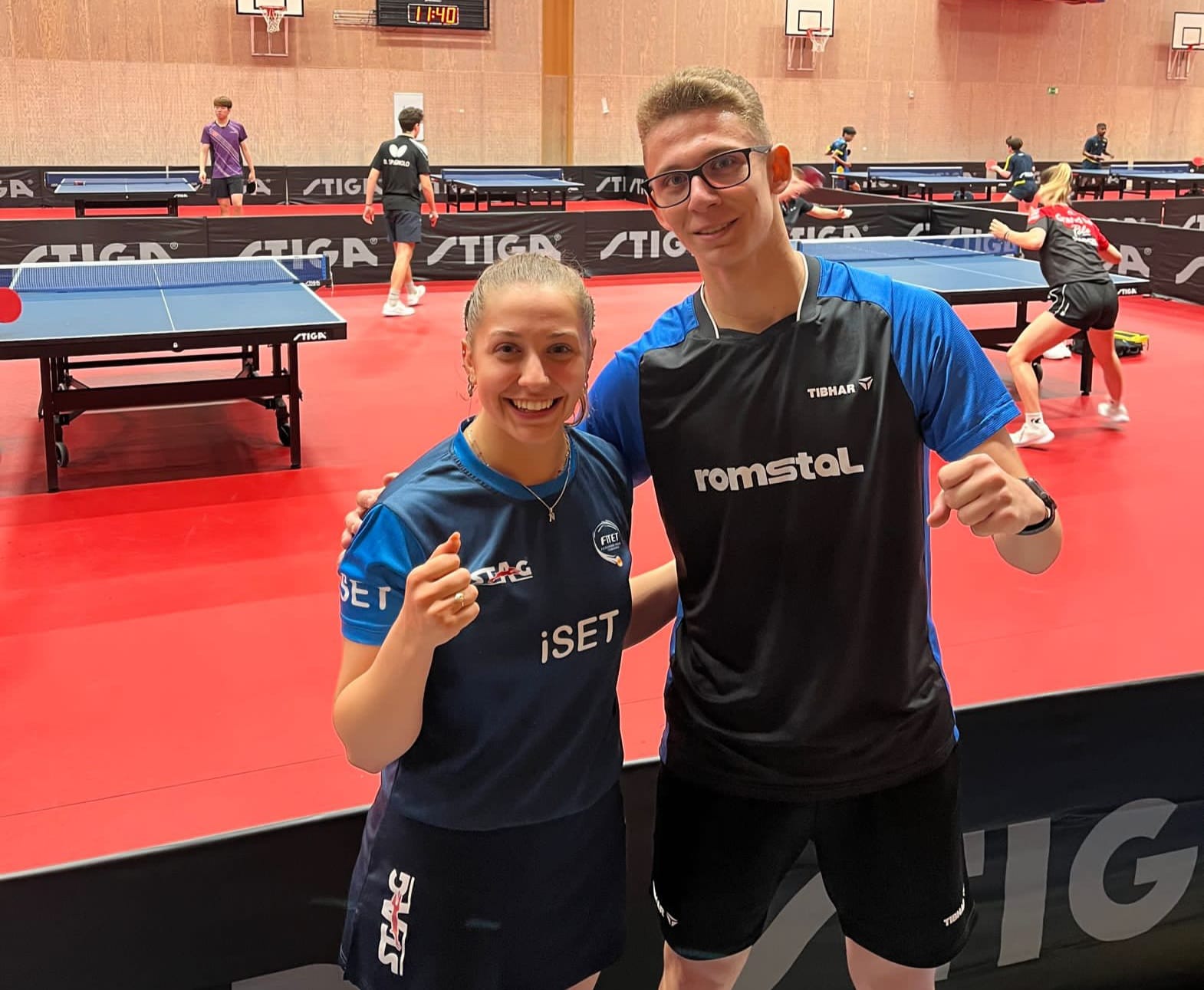 Nicole Arlia e Andrei Istrate al WTT Youth Contender Helsingborg 2023