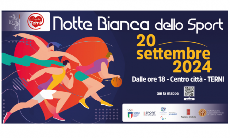 Notte Bianca dello Sport a Terni 20 settembre 2024 logo