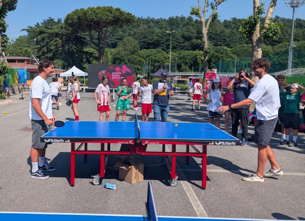 Nuovi Giochi della Gioventù a Roma 2026 Paolo Conte Bonin e Manuel Frigo al tavolo