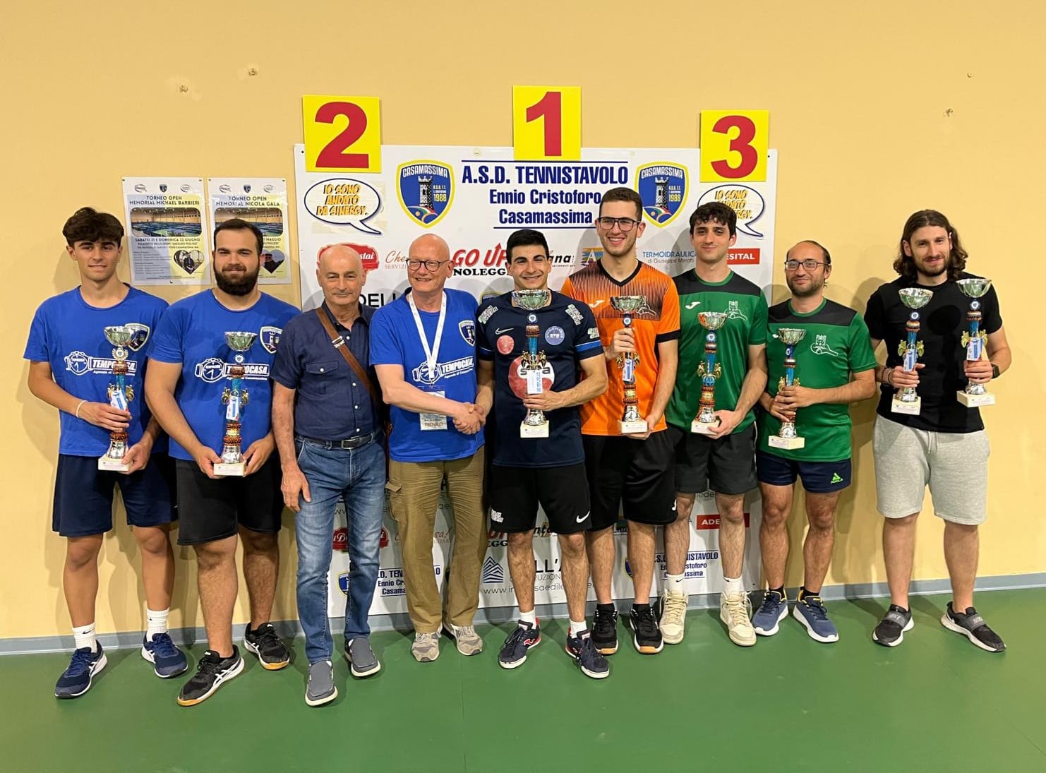 Open Memorial Michael Barbieri a Casamassima 21 22 giugno 2025 podio del doppio maschile e femminile assoluto
