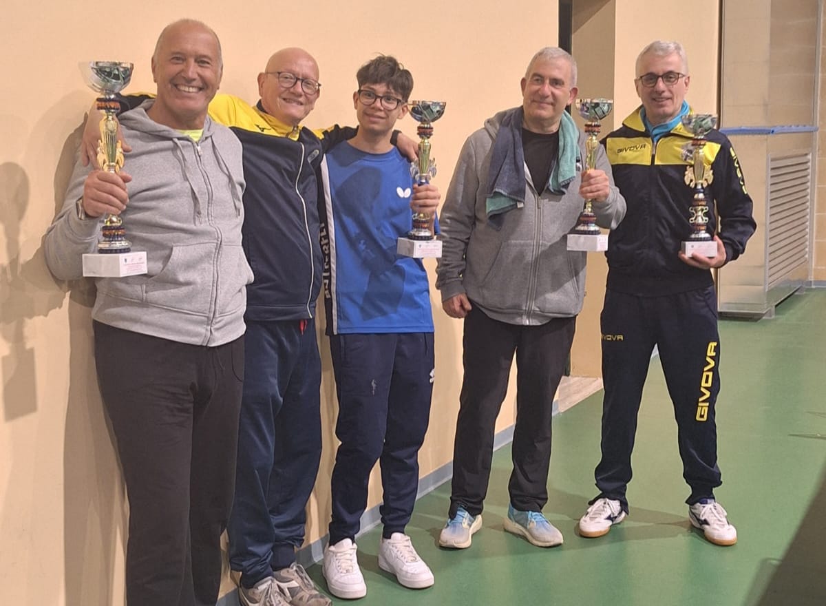 Open di Casamassima 10 11 maggio 2025 podio del singolare Over 2000 maschile Over 199 femminile
