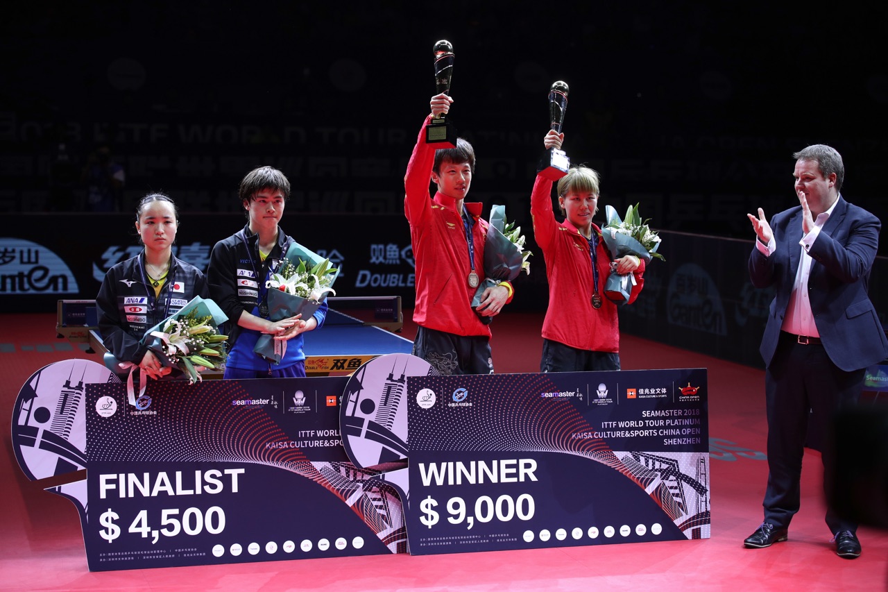 Open di Cina 2018 premiazione doppio misto