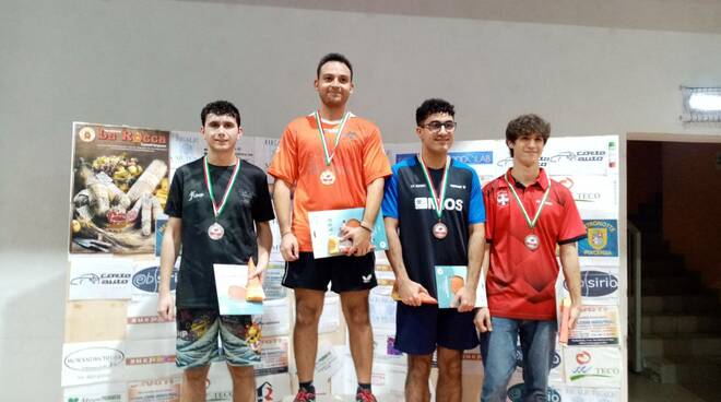 Open di Cortemaggiore 30 novembre 1 dicembre 2024 podio del singolare Over 452 maschile 4ª categoria femminile