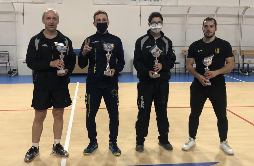 Open nazionale di Montemarciano 8 dicembre 2021 podio assoluto