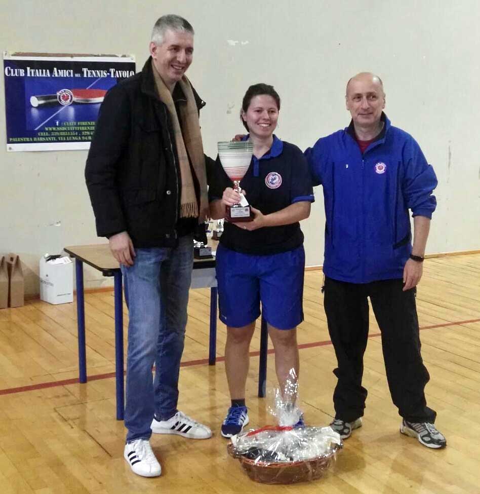 Pamela Bellari singolare femminile quinta categoria Firenze gennaio 2018
