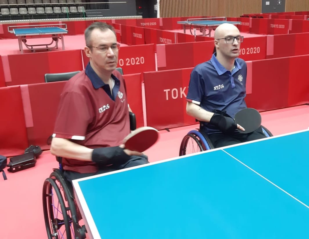 Paraimpiadi di Tokyo 2020 Andrea Borgato e Federico Falco in allenamento in doppio