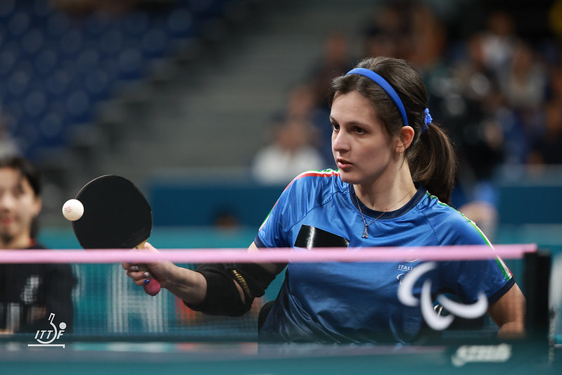 Paralimpiadi di Parigi 2024 Carlotta Ragazzini in azione di diritto